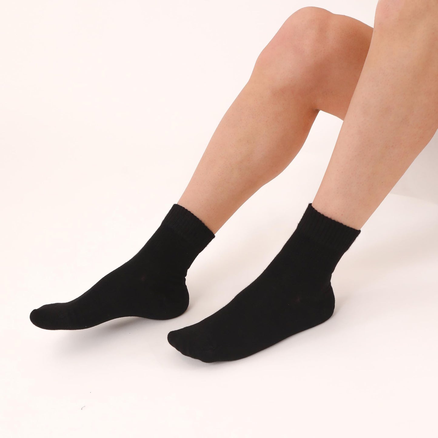 Men Bamboo Diabetic Socks Black Size 9–12,Soft Bamboo Fiber Socks for Sensitive Feet,Daily Wear, 4 Pairs