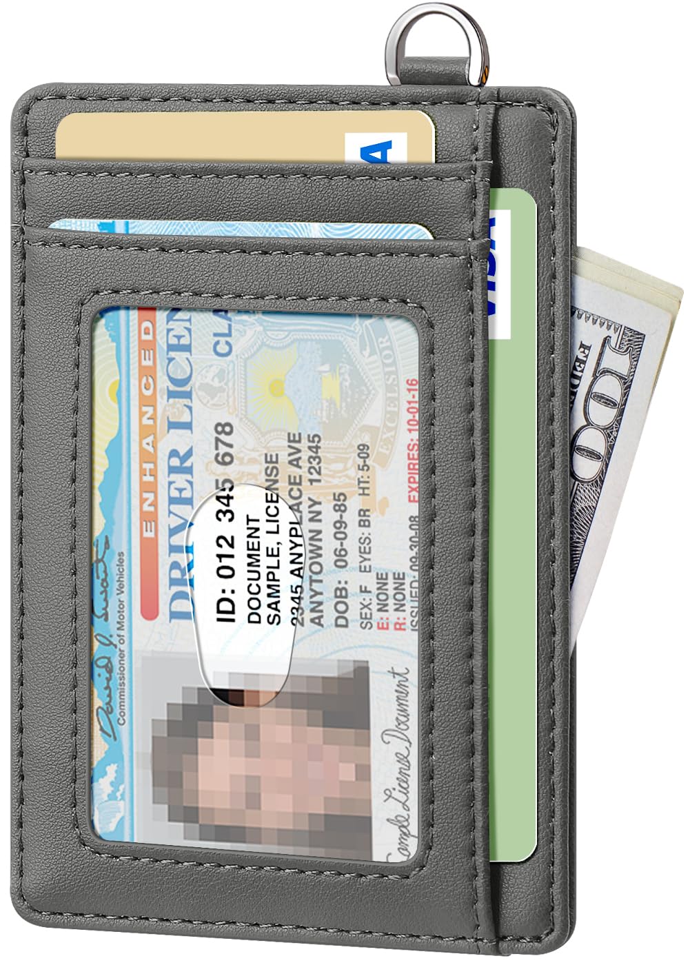 FurArt Slim Minimalist Wallet RFID Credit Card Holder for Men | slim minimalist compact rfid id window thin