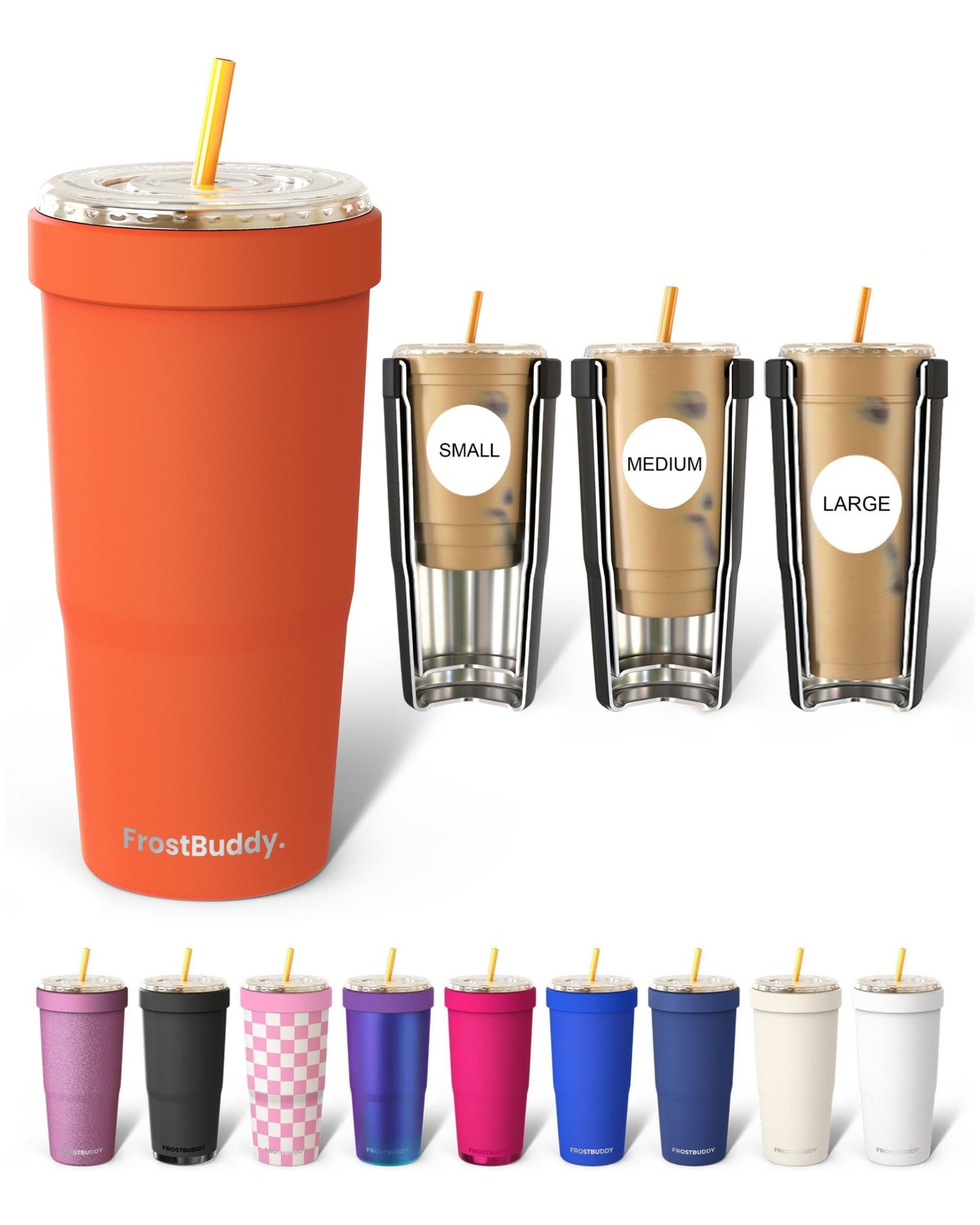 Frost Buddy Togo Buddy 30oz Tumbler (All American Sweetheart) | Double-wall vacuum insulated | Spill-proof flip lid | 18/8 premium stainless steel | Cup-holder friendly