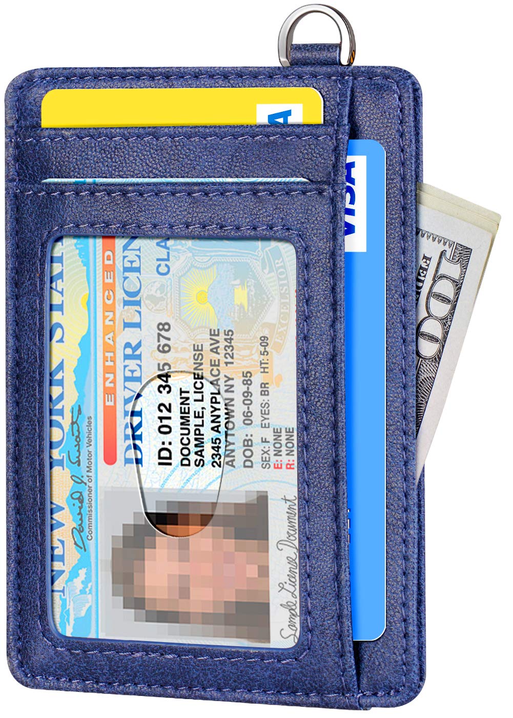 FurArt Slim Minimalist Wallet RFID Credit Card Holder for Men | slim minimalist compact rfid id window thin