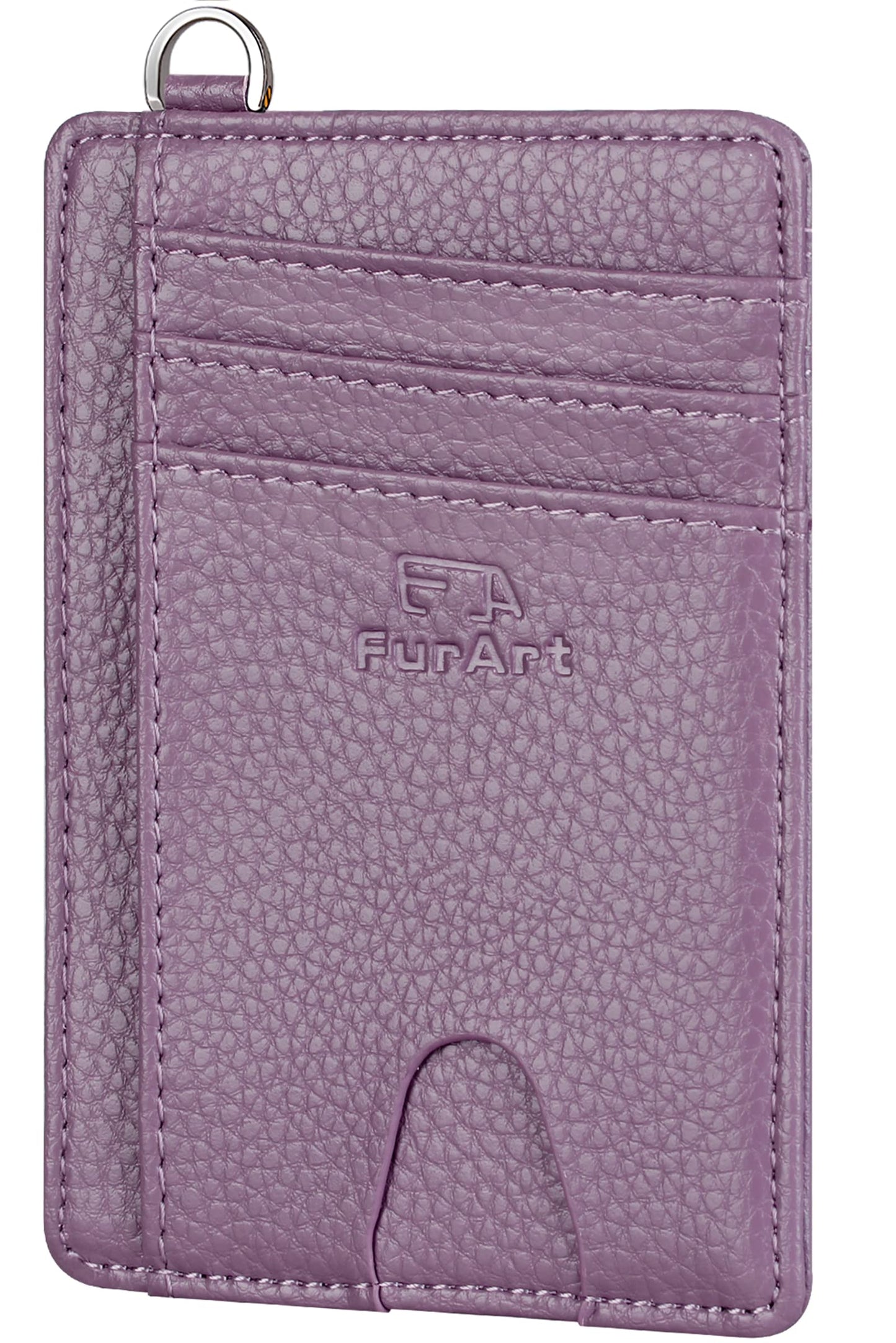 FurArt Slim Minimalist Wallet RFID Credit Card Holder for Men | slim minimalist compact rfid id window thin